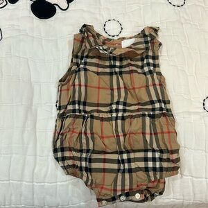 Burberry baby romper onesie